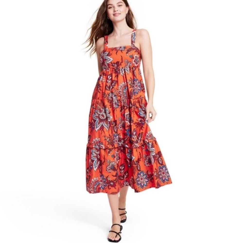 RHODE Smocked Sundress Sleeveless
